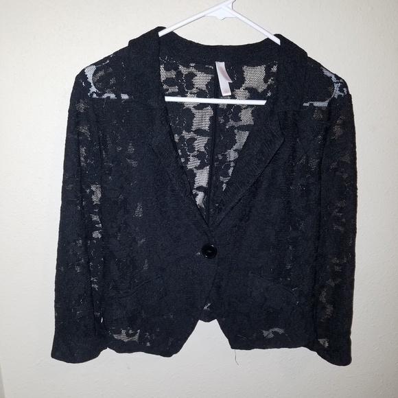 Black Lace jacket size L - Picture 1 of 3